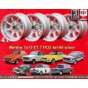 4 jantes Minilite 7x13 4x108 Lotus Talbot Sunbeam Ford Escort  Escort Mk1-2 Capri Cortina Caterham Seven Westfield silve