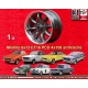 jante Ford Minilite 6x13 ET16 4x108 anthracite/diamond cut Escort Mk1-2, Capri, Cortina