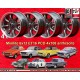 4 jantes Minilite 6x13 4x108 Lotus Talbot Sunbeam Ford Escort  Escort Mk1-2 Capri Cortina Caterham Seven Westfield anthr
