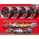 4 wheels Minilite 6x13 4x108 Lotus Talbot Sunbeam Ford Escort  Escort Mk1-2 Capri Cortina Caterham Seven Westfield anthr
