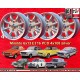 4 wheels Minilite 6x13 4x108 Lotus Talbot Sunbeam Ford Escort  Escort Mk1-2 Capri Cortina Caterham Seven Westfield silve