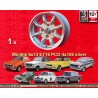 1 wheel Minilite 6x13 4x108 Lotus Talbot Sunbeam Ford Escort  Escort Mk1-2 Capri Cortina Caterham Seven Westfield silver