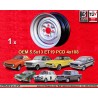 1 Felge OE steel 5.5x13 4x108 Ford Escort  Escort Mk1-2 Capri Cortina Taunus TC silver
