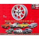 1 Felge Minilite 6x14 4x108 Ford Escort  Escort Mk1-2 Capri Taunus Cortina silver/diamond cut