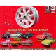 1 llanta Minilite 5.5x13 4x95.25 Triumph Spitfire  Spitfire TR7 Herald GT6 Vitesse Lotus Europa silver/diamond cut