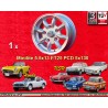 1 jante Minilite 5.5x13 5x130 Honda NSU S800  S800 S600 NSU TT TTS 110 1200C Wankelspider silver/diamond cut