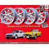 4 jantes Minilite 5.5x13 + écrous KM16 126 5x130 Honda NSU S800  S800 S600 NSU TT TTS 110 1200C Wankelspider