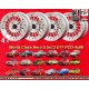 4 wheels WCHE 5.5x13 4x98 Alfa Romeo Autobianchi Fiat  124  124 Berlina Coupe Spider 125 127 128 131 X19 850 Uno Turbo A