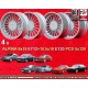 4 llantas Alpina 9x18 + 10.5x18 5x120 BMW E34  E34 E24 E23 E32 8 E31