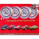 4 llantas Campagnolo 6x14 4x108 Alfa Romeo Giulia  Giulia 105 Berlina Coupe Spider GT GTA GTC silver