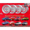 4 jantes Ronal A1 7x15 4x98 Fiat  Lancia Alfa Romeo  Alfetta  Alfetta GT  GTV 33 75 1.6i 1.8i 2.0TDI 90 155 Fiat 124 Cou