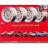 4 wheels Ronal A1 7x15 5x98 Alfa Romeo Alfetta  Alfetta GTV 2.5 75 1.8T 2.0i 3.0i 164 Spider-GTV Type 916 silver