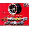 1 llanta RS 7x13 4x108 Ford Escort  Escort Mk1-2 Capri Cortina black/diamond cut