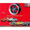 1 wheel RS 7x15 4x108 Ford Escort  Escort Mk1-2 Capri Cortina black/diamond cut