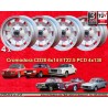 4 llantas Cromodora CD28 6x14 4x130 Lancia Fulvia  Fulvia 2000 silver