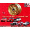 1 Felge Cromodora CD28 6x14 4x130 Lancia Fulvia  Fulvia 2000 gold