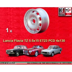 Lancia Tecnomagnesio 5.5x15 ET23 4x130 silver Flavia cerchio wheel jante llanta felge