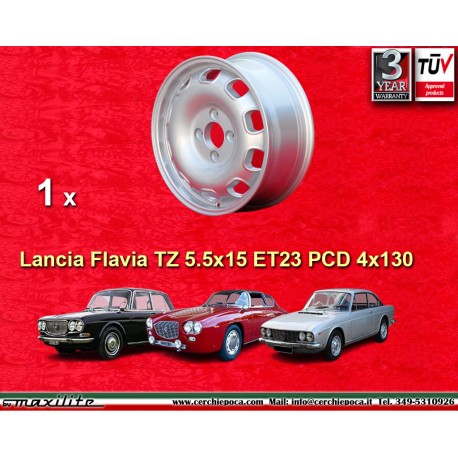 Lancia Tecnomagnesio 5.5x15 ET23 4x130 silver Flavia cerchio wheel jante llanta felge