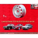 1 Felge TZ 5.5x15 4x130 Lancia Flavia  Flavia  silver
