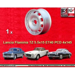 Lancia Tecnomagnesio 5.5x15 ET40 4x145 silver Flaminia cerchio wheel jante llanta felge