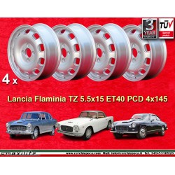 Lancia Tecnomagnesio 5.5x15 ET40 4x145 silver Flaminia cerchi wheels jantes llantas felgen