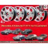 4 llantas 8 Holes 8x17 5x112 Mercedes 123  123 107 108 109 116 126 polished