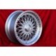 1 wheel RC90 7.5x17 4x100 BMW E30  E30 E21 Z1 3 series  silver/diamond cut