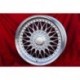 1 jante RC90 7.5x17 4x100 BMW E30  E30 E21 Z1 3 series  silver/diamond cut
