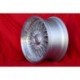 1 llanta RC90 8.5x17 4x100 BMW E30  E30 E21 Z1 3 series  silver/diamond cut