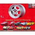 1 Felge Speedline Cup 10x18 5x130 Porsche 993  993 996 986 928 968 silver/polished