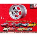 1 Felge Speedline Cup 8x18 5x130 Porsche 944  944 turbo 993 993 turbo 996 996 4S 996 turbo 981 982 986 987 968 928 silve