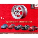 1 cerchio Speedline Cup 8x18 ET50 5x130 Porsche 964  silver