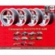 4 Felgen Campagnolo 8x13 4x98 Lancia Autobianchi Fiat 124  124 Abarth Berlina Coupe Spider 125 127 128 131 X19 A112 Beta