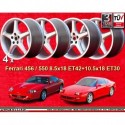 4 jantes 550 8.5x18 + 10.5x18 5x108 Ferrari 456  456 550