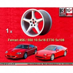 1 jante 550 10.5x18 5x108 Ferrari 456  456 550 silver