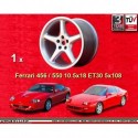 1 jante 550 10.5x18 5x108 Ferrari 456  456 550 silver