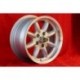 4 cerchi Minilite 7x15 ET20 5x108 Volvo 100  silver/diamond cut