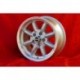 4 cerchi Minilite 7x15 ET20 5x108 Volvo 100  silver/diamond cut