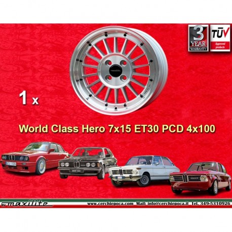 1 jante WCHE 7x15 4x100 Opel VW Mazda Toyota BMW E30  E30 1502-2002 tii Opel Kadett B-C Manta Ascona A-B GT Olympia A Re