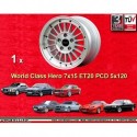 1 cerchio WCHE 7x15 ET20 5x120 BMW E28  silver/diamond cut