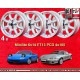 4 pz. cerchi Mazda Minilite 6x14 ET13 4x100 silver/diamond cut 1502-2002, 1500-2000tii, 2000C CA CS, 3 E21, E30, Opel  cerchi wh