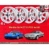 4 jantes Minilite 6x14 4x100 Opel Volkswagen BMW 1502-2002  1502-2002 1500-2000tii 2000C CA CS 3 E21 E30  Opel Kadett B-