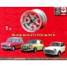 1 wheel Minilite 6x10 4x101.6 Mini Mk1-3  Mk1-3 850 1000 silver/diamond cut