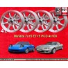 4 cerchi Minilite 7x15 ET30 4x100 Mazda MX5  silver/diamond cut