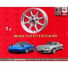 1 jante Minilite 7x15 4x100 Mazda MX5  MX5 NA NB silver/diamond cut