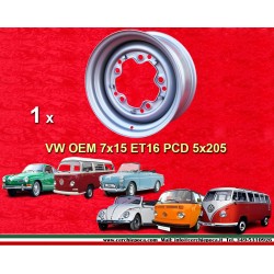 1 Stk Volkswagen Käfer Felge 7x15 ET16 5x205