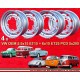 4 Stk Volkswagen Kafer Felgen 6x15 ET25 5x205