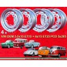 4 jantes OE 5.5x15 + 6x15 5x205 Volkswagen VW  VW 1950-67 5.5x15  PCD 5x205  ET15  ABE  silver