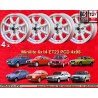 4 jantes Minilite 6x14 4x98 Fiat 124  124 Berlina Coupe Spider 125 127 128 131 X19 silver/diamond cut