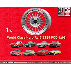 Fiat WCHE 7x15 ET25 4x98 silver/diamond cut Alfetta, Alfetta GT   GTV, 33, 75 1.6i, 1.8i, 2.0TDI, 90, 164,cerchio wheel jante fe
